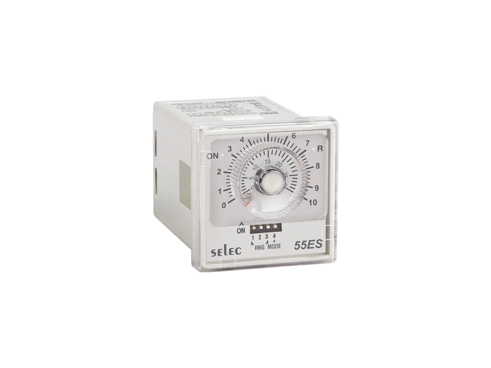 SELEC 55ES-G — 8 time ranges, 2 modes, 1 C/O SPDT, plug-in / terminal type