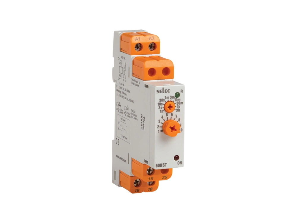SELEC 600ST — On delay, 10 time ranges