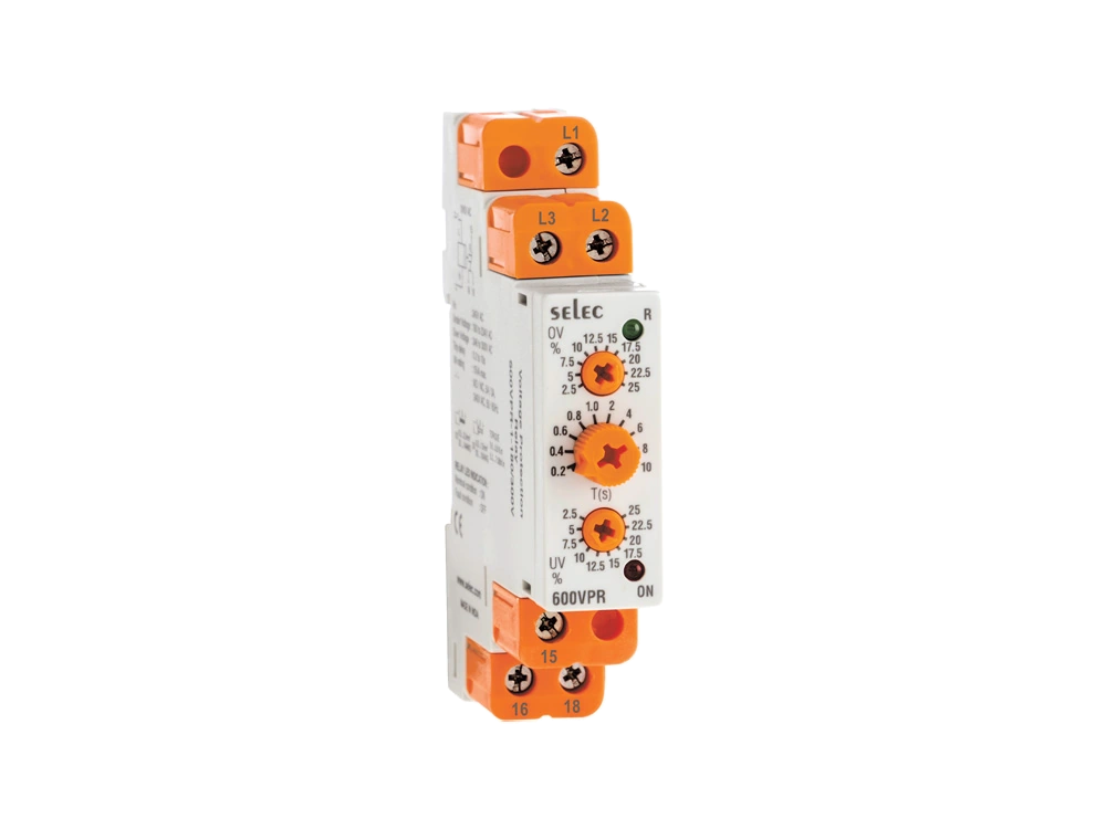 SELEC 600VPR-1-170/290-CU — Relé de protección de tensión para 220V (l-l)