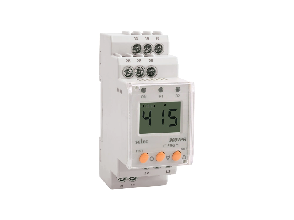 SELEC 900VPR-2-280/520V — 3Ø-voltage protection relay, self powered