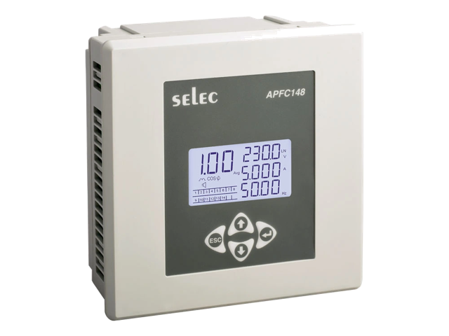 SELEC APFC148 — APFC, LCD, 3Ø, 12 etapas, integrado en - VAF