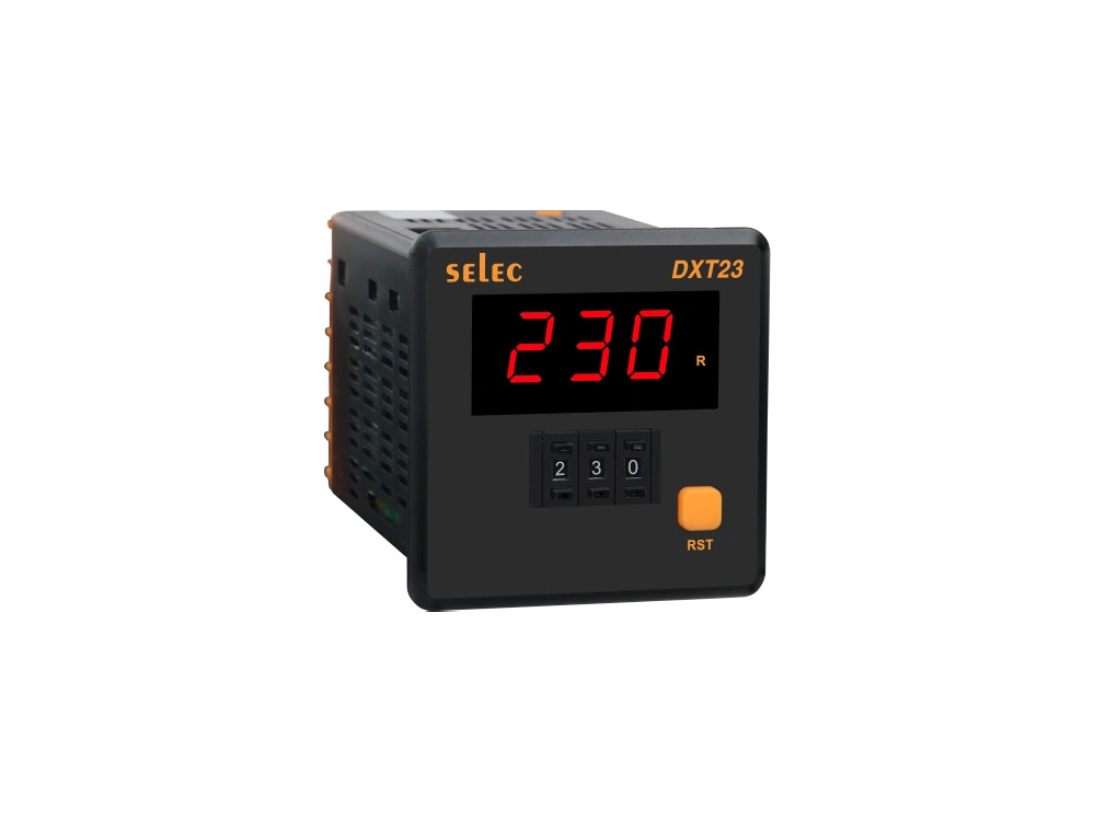 SELEC DXT23 — On delay / interval, 7 time ranges, 72x72 mm