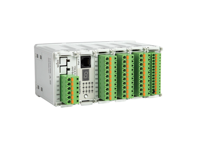 SELEC Flexys Rail — PLC modular sin pantalla