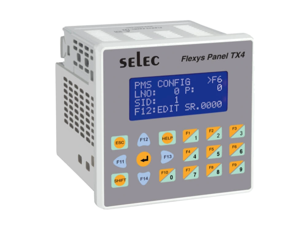 SELEC Flexys TX4 — LCD text display PLC