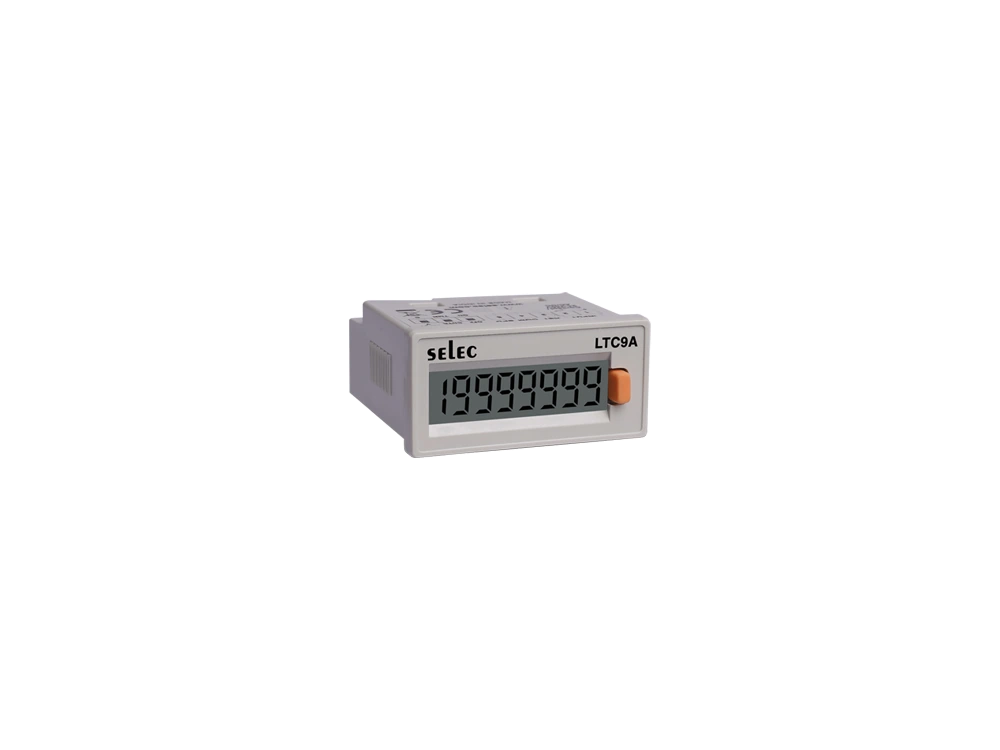 SELEC LTC9A — 7 1/2 digit, LCD time + count totaliser