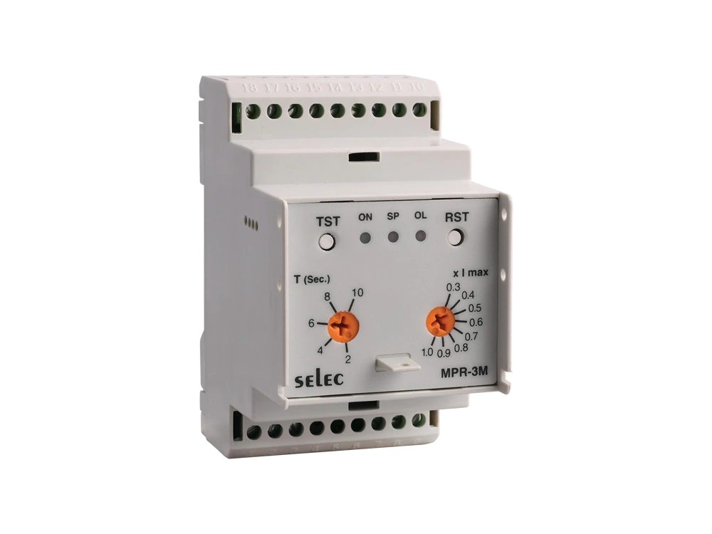 SELEC MPR-3M — 1Ø and 3Ø analog motor protection relay