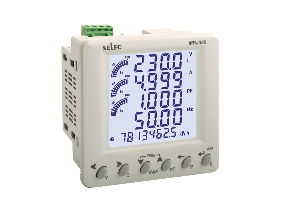 SELEC MRJ385 — Single channel, panel mount multifunction meter