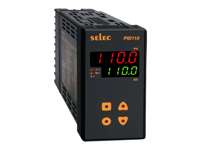 SELEC PID110 — PID, entrada universal, salida de relé / corriente, 96x48 mm