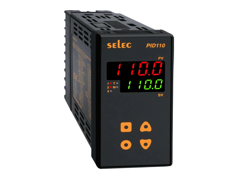SELEC PID110 — PID, universal input, relay/current output, 96x48 mm
