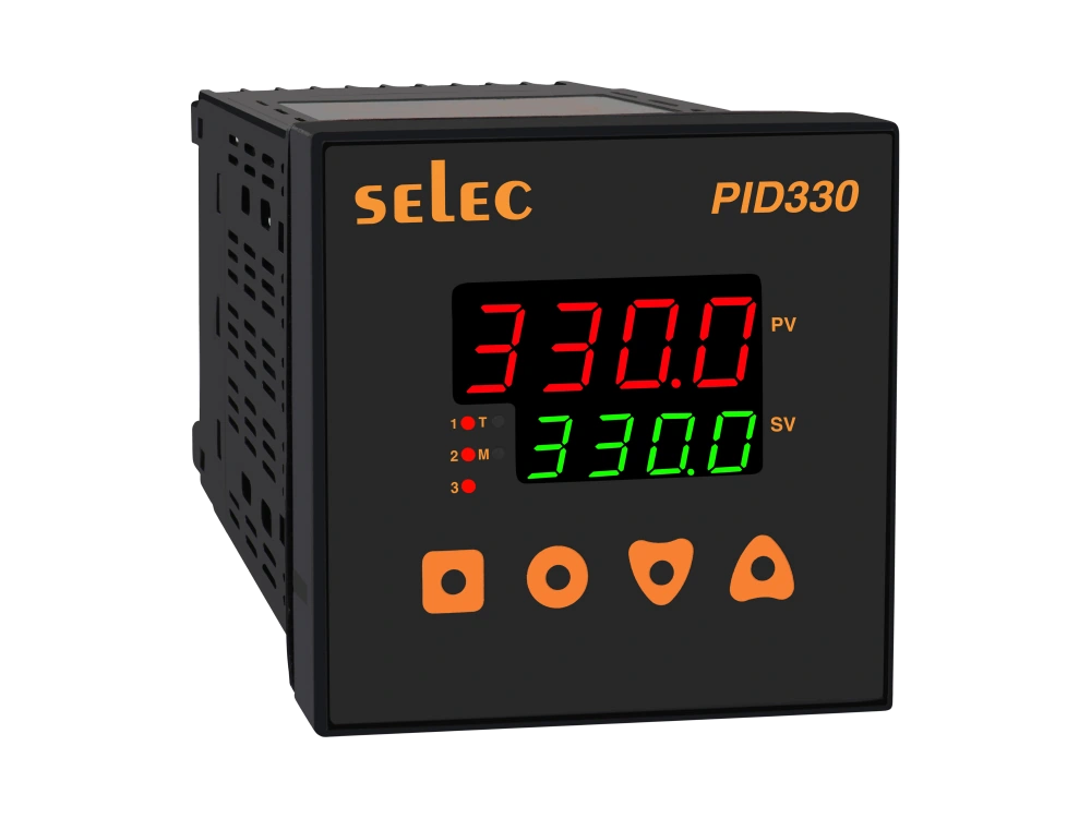 SELEC PID330 — PID, entrada universal, salida analógica / de relé, 96x96 mm
