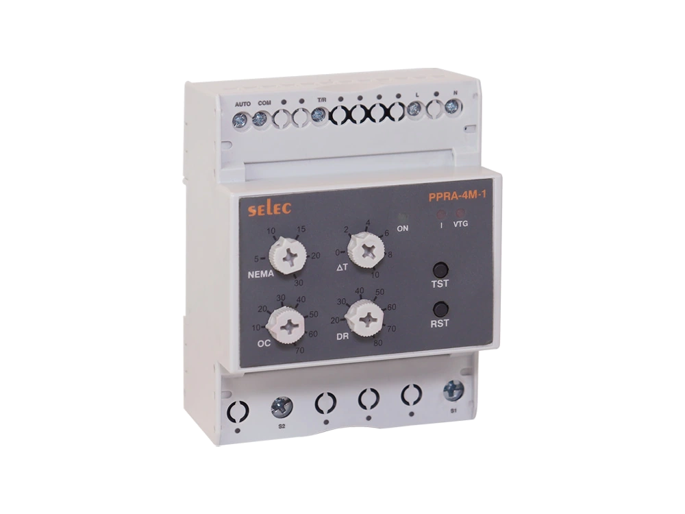 SELEC PPRA — 1Ø & 3Ø phase analog pump protection relay