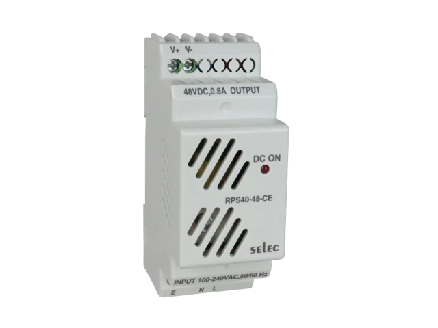SELEC RPS40 — Fuente de alimentación de 40W para riel DIN