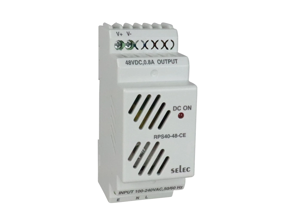 SELEC RPS40 — DIN rail mount 40W power supply