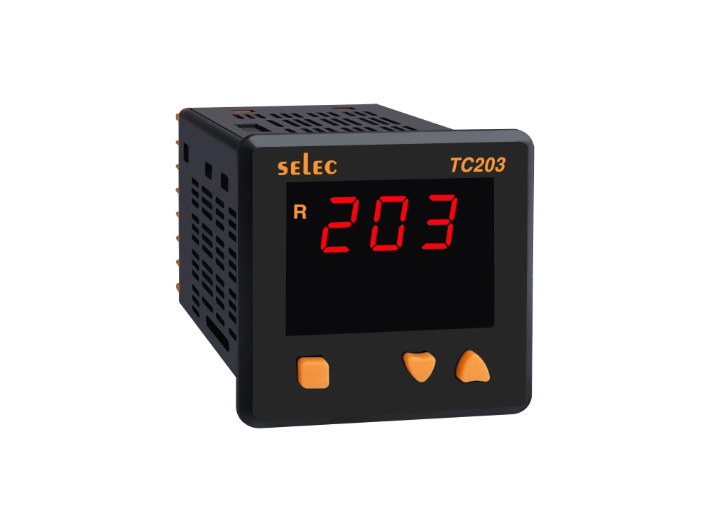 SELEC TC203AX — Pantalla única, salida de relé / SSR 72x72 mm
