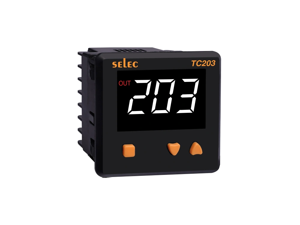 SELEC TC203CX — TC/RTD input, 10A relay, 72x72mm