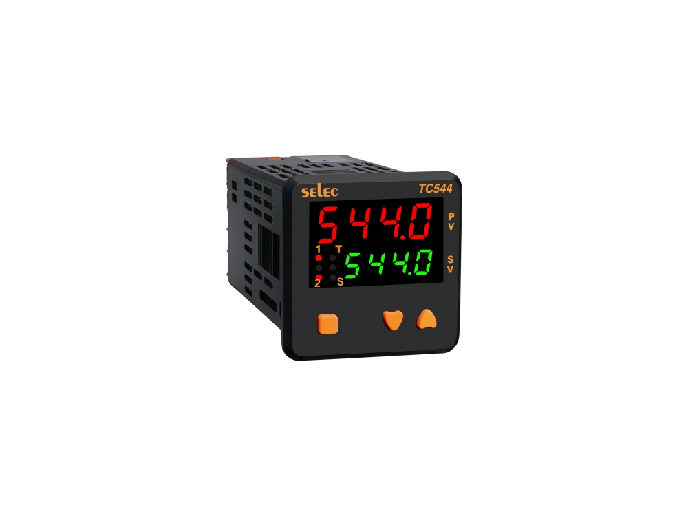 SELEC TC544A — Doble pantalla, doble punto de consigna, salidas de relé / SSR y relé
