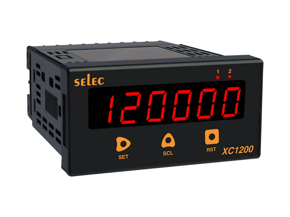 SELEC XC1200 — 6 digit LED counter + rate indicator