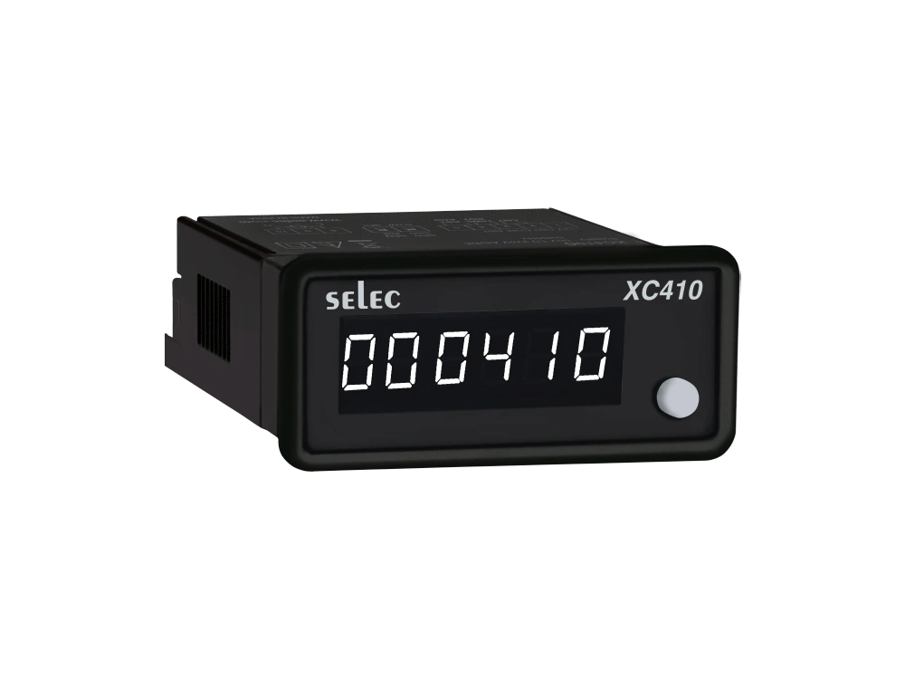 SELEC XC410C — 6 digit count totaliser, 36x72 mm